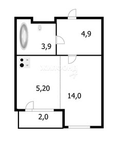 Квартира 28 м², студия - изображение 1