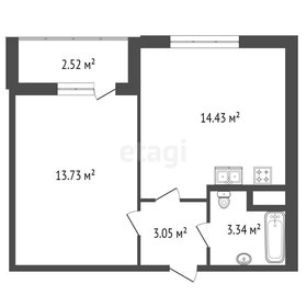 Квартира 34,6 м², 1-комнатная - изображение 2