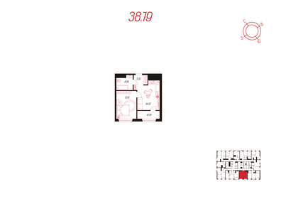 36 м², 1-комнатная квартира 4 460 000 ₽ - изображение 29