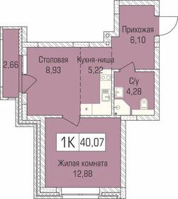 39,6 м², 1-комнатная квартира 5 074 080 ₽ - изображение 18