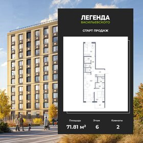 Квартира 71,8 м², 2-комнатная - изображение 1