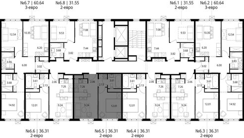 34,5 м², 1-комнатная квартира 6 300 000 ₽ - изображение 90