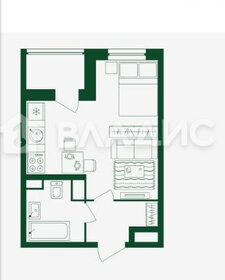 Квартира 27 м², студия - изображение 1