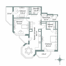 161,3 м², 3-комнатная квартира 53 300 000 ₽ - изображение 96