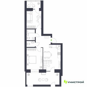 Квартира 63,5 м², 2-комнатная - изображение 1