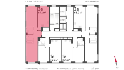 65,6 м², 2-комнатная квартира 28 267 892 ₽ - изображение 39