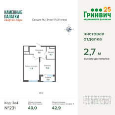 Квартира 42,9 м², 1-комнатная - изображение 2