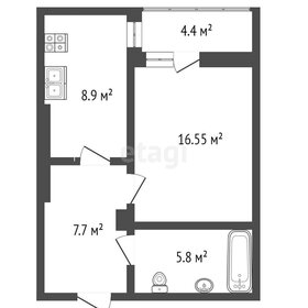 31,7 м², 1-комнатная квартира 4 755 000 ₽ - изображение 55