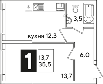 36,6 м², 1-комнатная квартира 5 000 000 ₽ - изображение 15