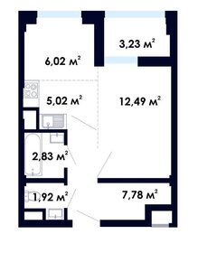 Квартира 39,3 м², 2-комнатная - изображение 1