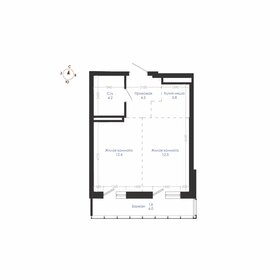Квартира 39,2 м², 2-комнатная - изображение 1