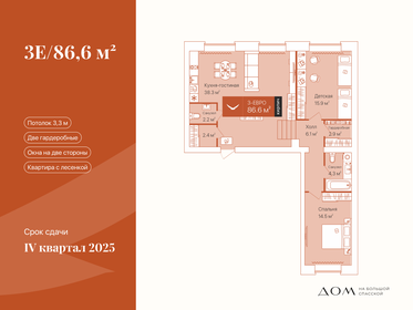 87 м², 2-комнатная квартира 12 520 000 ₽ - изображение 47
