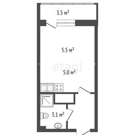 Квартира 16,1 м², студия - изображение 2