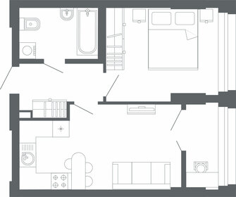 Квартира 42,3 м², 1-комнатная - изображение 1