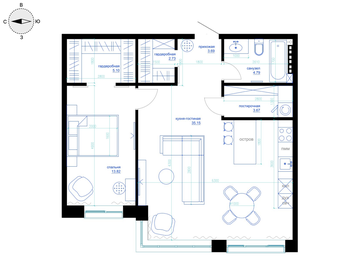 Квартира 70,3 м², 1-комнатная - изображение 4