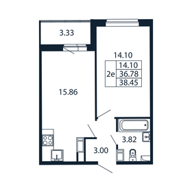 37 м², 1-комнатная квартира 7 500 000 ₽ - изображение 28