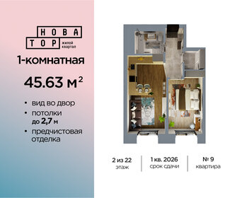 45,4 м², 2-комнатная квартира 7 309 400 ₽ - изображение 24