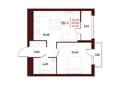 29 м², 1-комнатная квартира 2 380 000 ₽ - изображение 81