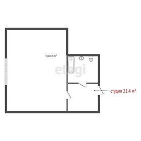 Квартира 21,4 м², студия - изображение 1