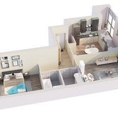 Квартира 59,9 м², 2-комнатная - изображение 2