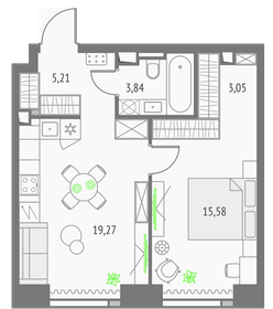 45,9 м², 1-комнатная квартира 24 055 258 ₽ - изображение 11