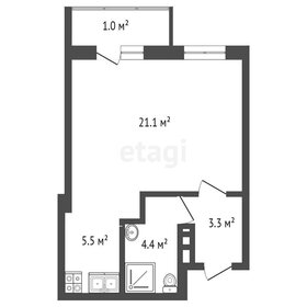 Квартира 35,3 м², студия - изображение 2