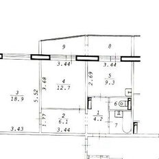 Квартира 55,4 м², 2-комнатная - изображение 1