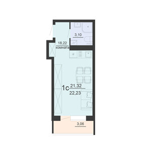 21,6 м², 1-комнатная квартира 2 465 820 ₽ - изображение 9