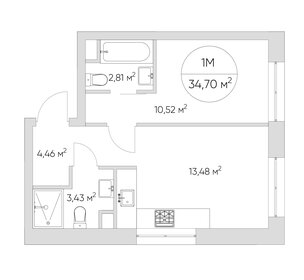 Квартира 34 м², 1-комнатные - изображение 2