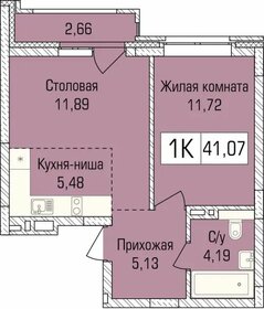41,4 м², 1-комнатная квартира 5 200 000 ₽ - изображение 103