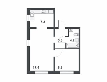 41,5 м², 2-комнатная квартира 3 390 000 ₽ - изображение 43