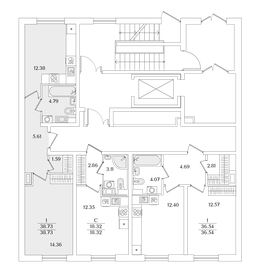 40,5 м², 1-комнатная квартира 8 900 000 ₽ - изображение 64