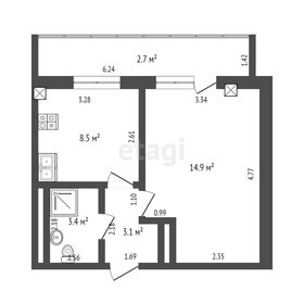 29,4 м², квартира-студия 4 100 000 ₽ - изображение 57