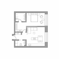 Квартира 64,4 м², 2-комнатные - изображение 1