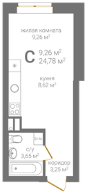 24 м², квартира-студия 6 000 000 ₽ - изображение 23