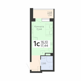 17,4 м², 1-комнатная квартира 1 988 160 ₽ - изображение 47