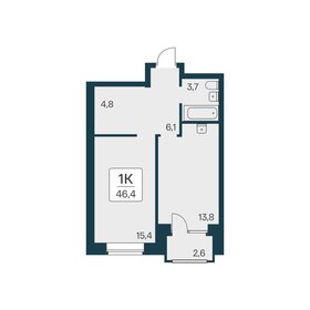 38,8 м², 1-комнатная квартира 10 000 000 ₽ - изображение 19