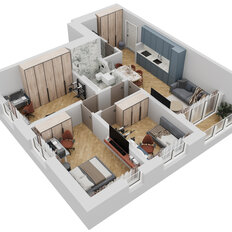 Квартира 72,8 м², 3-комнатная - изображение 3