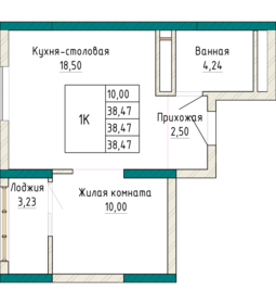 37,9 м², 1-комнатная квартира 6 000 000 ₽ - изображение 12
