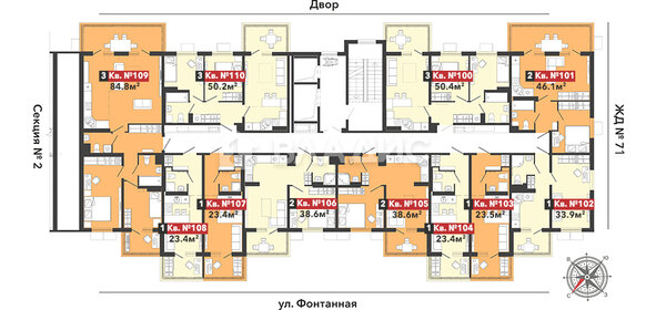 38,6 м², 1-комнатная квартира 3 281 000 ₽ - изображение 45