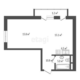 Квартира 29 м², 1-комнатная - изображение 1