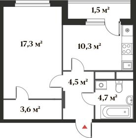 41,7 м², 1-комнатная квартира 11 261 069 ₽ - изображение 21