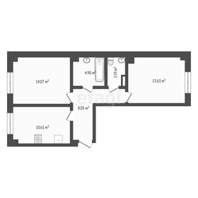 Квартира 53,8 м², 2-комнатная - изображение 1