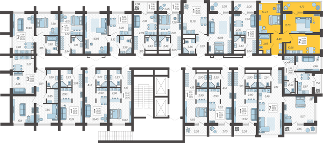 48,4 м², 2-комнатная квартира 17 860 748 ₽ - изображение 27