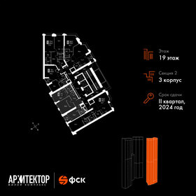 71,8 м², 3-комнатная квартира 35 648 700 ₽ - изображение 63