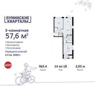 57,6 м², 3-комнатная квартира 13 199 789 ₽ - изображение 6