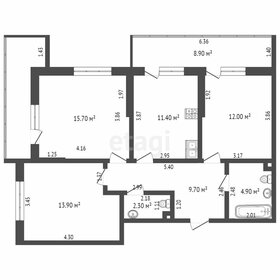 Квартира 69,9 м², 3-комнатная - изображение 3