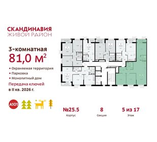 Квартира 81 м², 3-комнатная - изображение 2