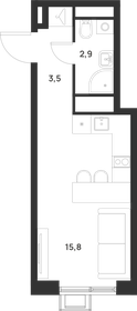 22,8 м², квартира-студия 7 782 666 ₽ - изображение 63