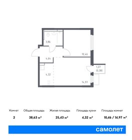 38,6 м², 1-комнатная квартира 8 904 908 ₽ - изображение 6